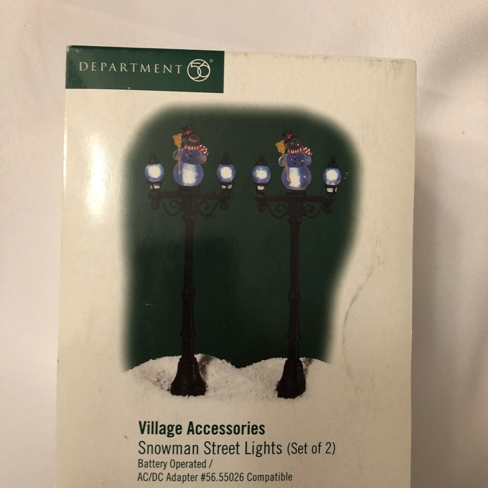 Dept 56 Snowman Street Lights - Picture 2 of 3